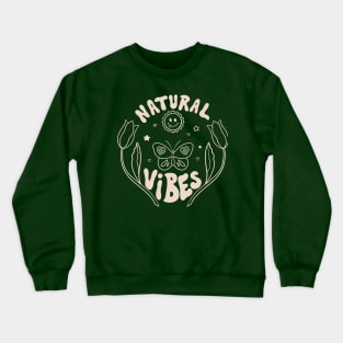 Retro 70s Nature Vibes Sun 2 Crewneck Sweatshirt